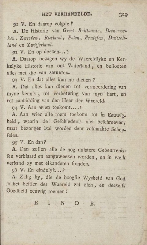 Page from Kort begrip der waereld-historie voor de jeugd