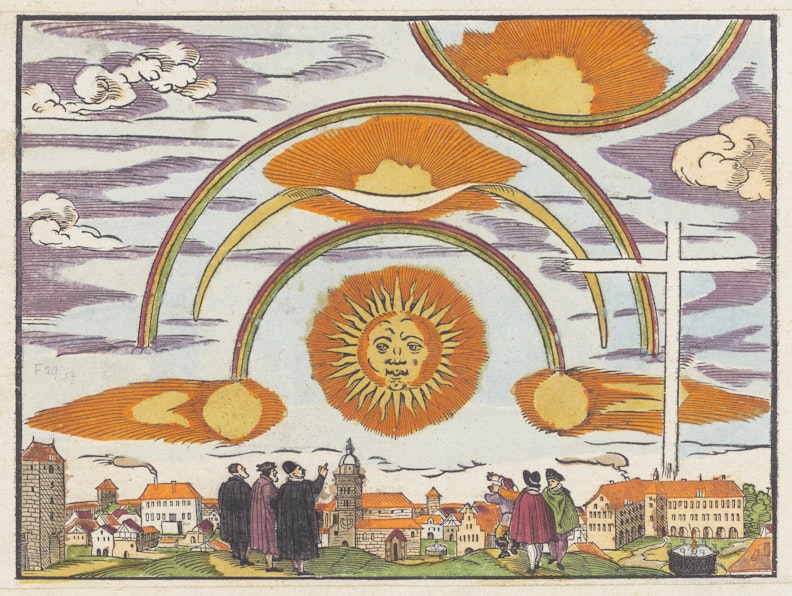 Celestial phenomenon over Nuremberg, 1580