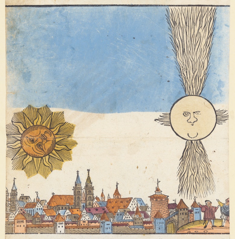 Celestial phenomenon over Nuremberg, March, 1561