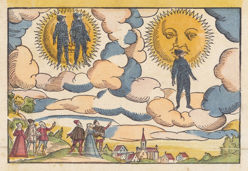 Celestial phenomenon over Prague, 1580