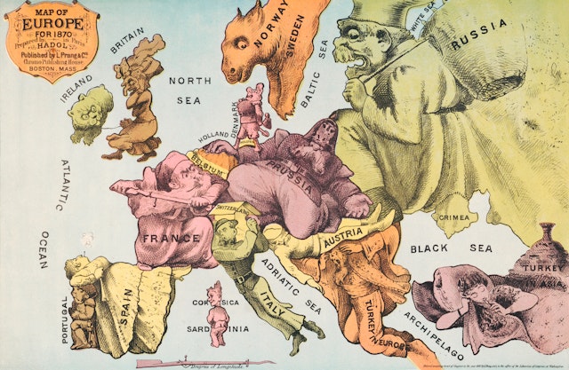 Map of Europe for 1870 – Product – The Public Domain Review