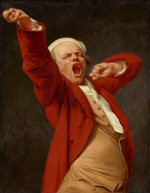 Self-Portrait, Yawning