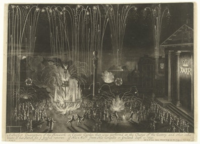 Fireworks in Covent Garden