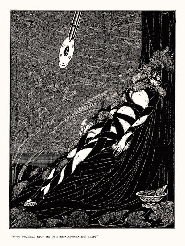 Harry clarke illustration for edgar allan poe tales of mystery and imagination