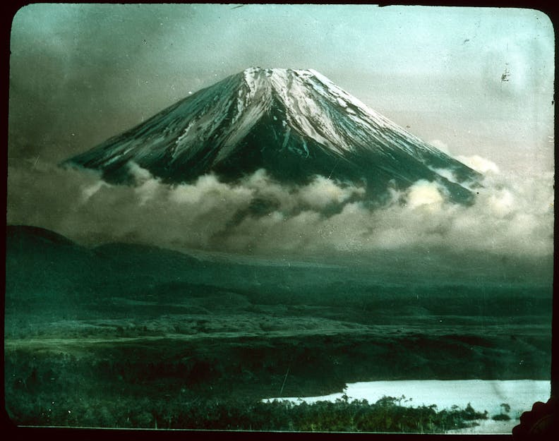 Snow-covered Mountain (Mt. Fuji)