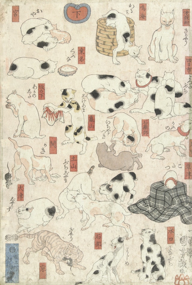 Cats for the Stations of the Tokaido Road
