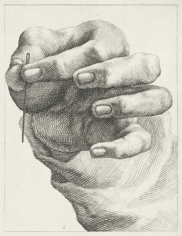 Study of a Hand with Needle