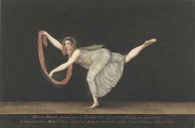 Dancer Annette Köbler, the Pas-de-Shawl Performer 1