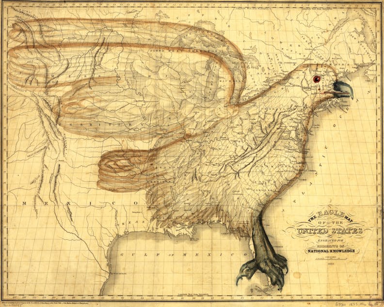 Eagle Map of the United States