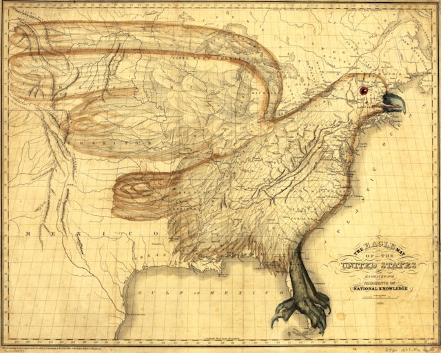 Eagle Map of the United States