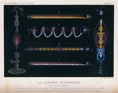 Electrical Light in Rarefied Gas