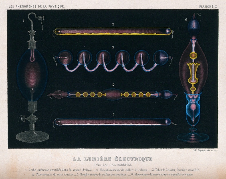 Electrical Light in Rarefied Gas